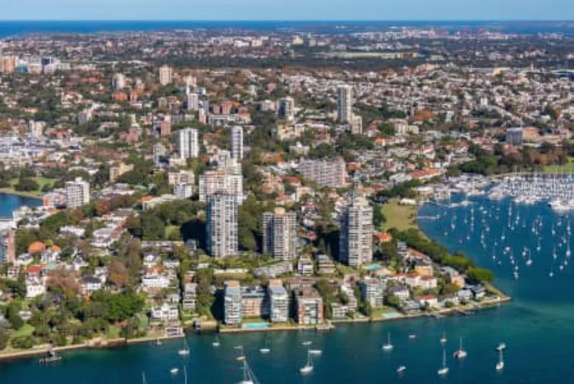 Aerial view of Darling Point
